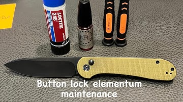 How to disassemble and maintain your Civivi button lock elementum!!