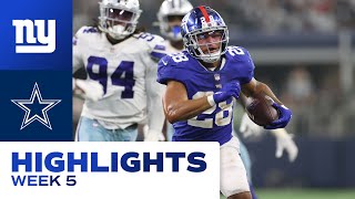 HIGHLIGHTS: Giants vs. Cowboys Week 5 | New York Giants