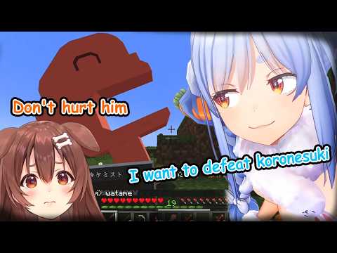 Korone sad, because Pekora wants to TAKE DOWN Koronesuki [ Hololive | ENG SUB ]