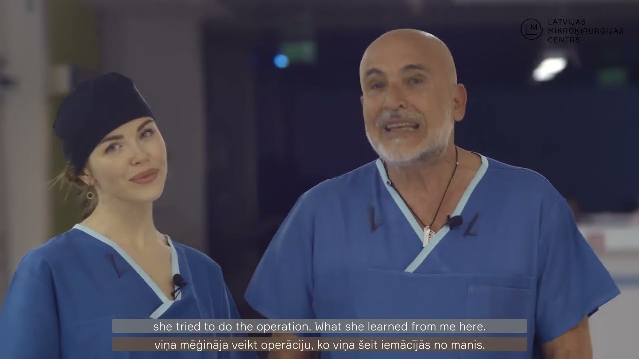 Plastic surgeon Dr. Serdar Eren visiting Latvia. Marta Taurīte from Microsurgery Centre of Latvia.