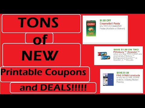 TONS of NEW PRINTABLE COUPONS and DEALS!!!- 8/1/18