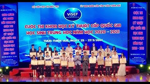 HAI DỰ ÁN CỦA HỌC SINH QUẢNG TRỊ ĐẠT GIẢI CUỘC THI KHOA HỌC KỸ THUẬT CẤP QUỐC GIA | QRTV