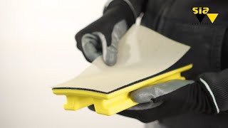 Flexible hand sanding blocks for automotive refinishing