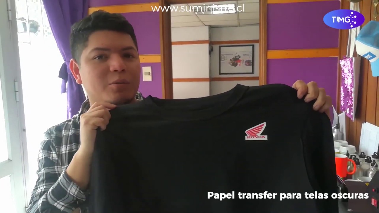 Folex Papel transfer camisetas negras