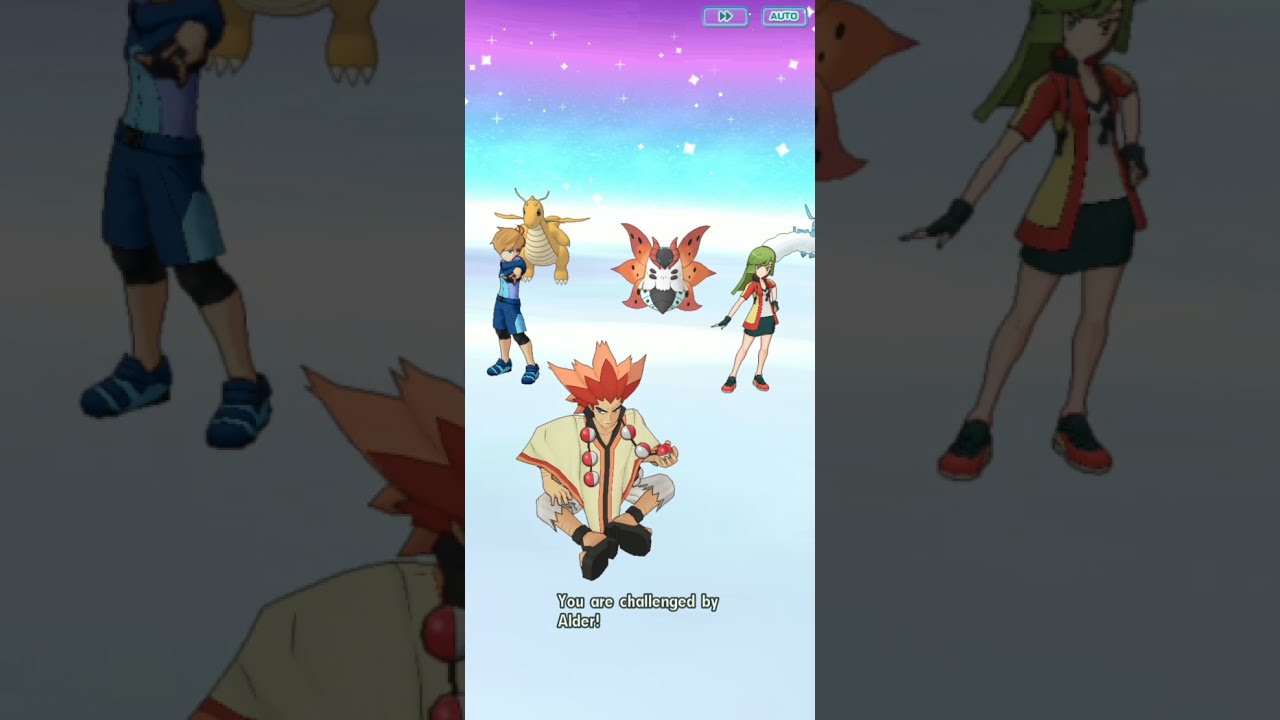 pokemon masters champion Stadium: Vs Alder (master mode)