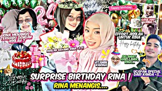 SURPRISE BRITHDAY UNTUK RINA ! ASSLAH BAGI HADIAH & MOMENT PALING BERHARGA ! UCAPAN DARI KANDA 