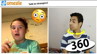 Omegle head turning mold😳 مقلب تدوير راس في اوميجل 😳