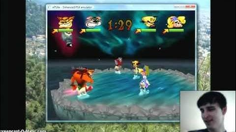 crash bash - polar bear fight