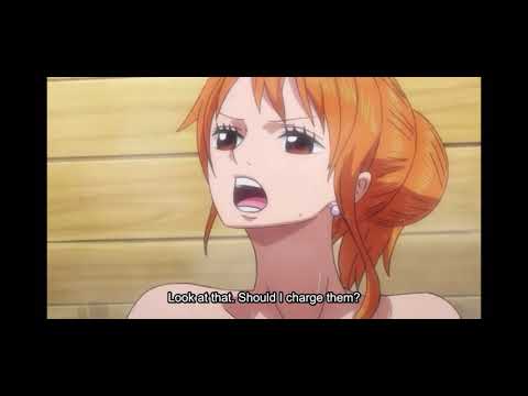 Nami & Robin first experience at a Wano BathHouse {Shinobu shows of new technique}