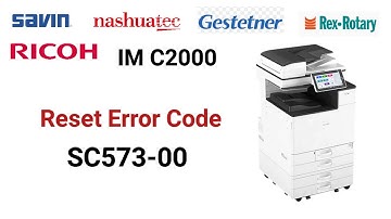 How to reset error code SC 573-00, SC542-00, SC 543-00,  SC 552-00, SC553-00 in Ricoh Photocopier.