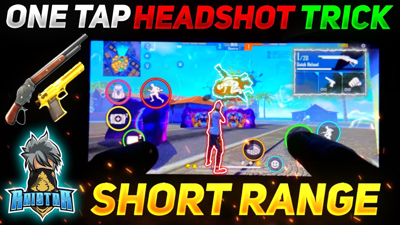 [ HANDCAM ] One Tap Headshot Trick | Short Range | Desert Eagle & M1887 ...