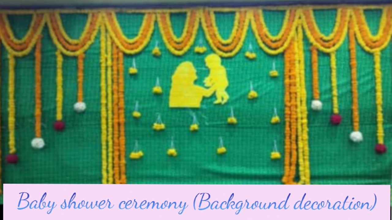 Baby Shower Ceremony Seemantham Background Decoration YouTube Baby Shower Ceremony Seemantham Background Decoration YouTube