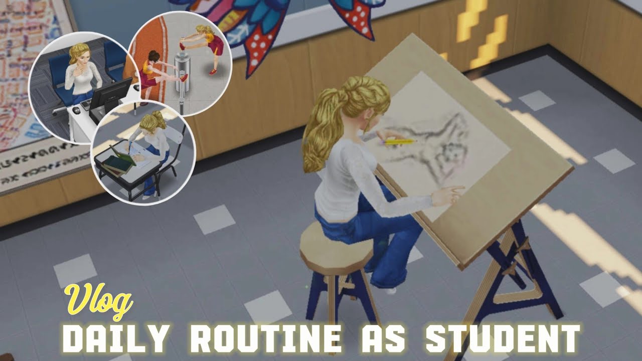 Vlog: Daily Routine di Kampus📚 | The Sims Freeplay - YouTube