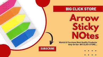 Colorful Sticky Arrow Flags, Page Markers Index Tabs, Neon Bright Colors