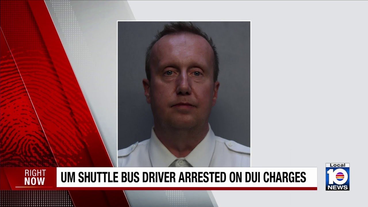 University of Miami shuttle bus driver facing DUI charges
