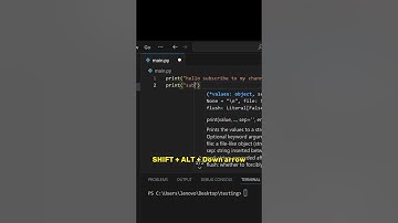 Cool VScode shortcut 😎🔥🔥 #coding #youtubeshorts  #python