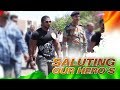 Sangram chougule  with indian army heroes 