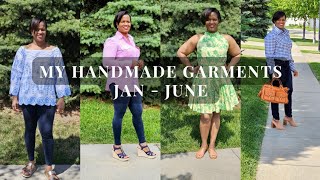 My Handmade Garments Created January through June 2023
