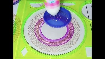 Spirograph ASMR Circles flowers Rounds #asmr #spirograph #art #diy