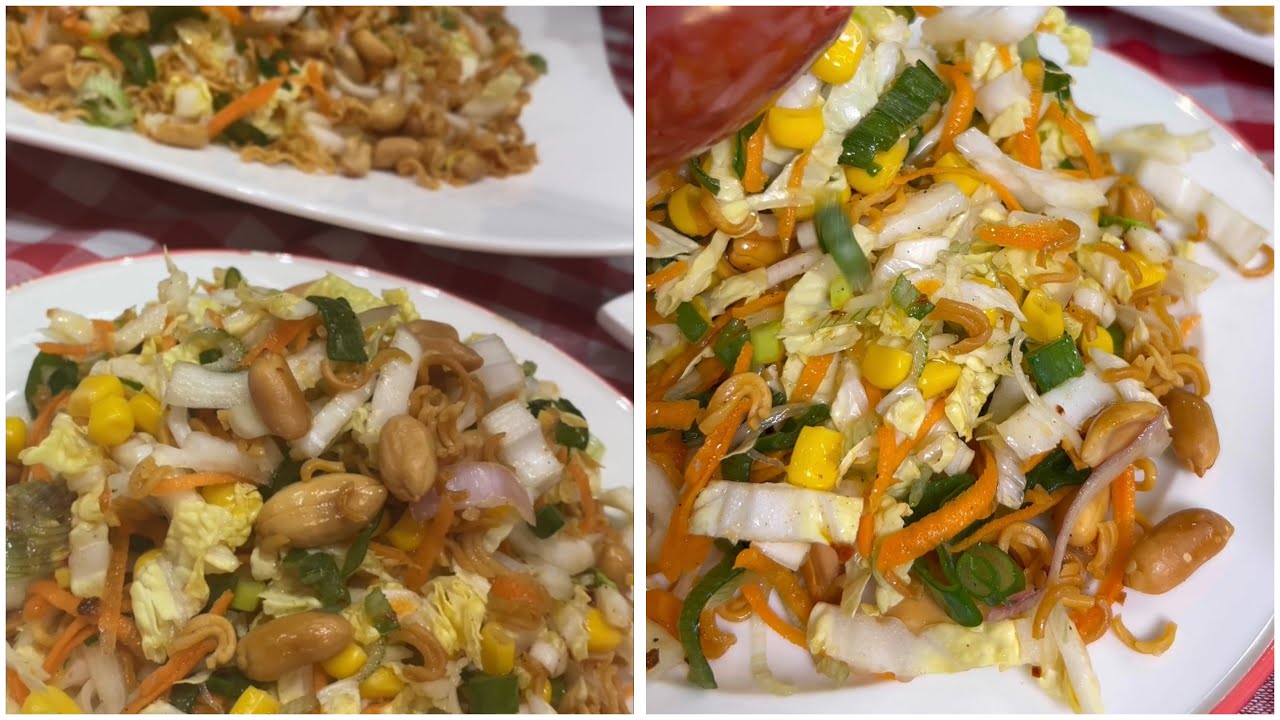 السلطة الاسيوية المقرمشة اللي تفتخرون فيها في كل مناسبة صحيه ولذيذه جدا