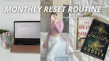 august reset 2022: goal setting, monthly favorites