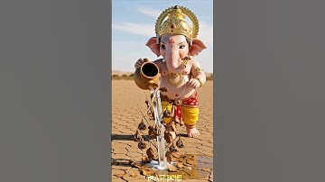 “Ganesh ji saved the brinjal plant from drying up by watering it.”😭 #ai #save #tree #Ganeshji