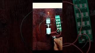 2 DC motor with DC capacitor free energy experiment working LED light but fake experiment #Fr