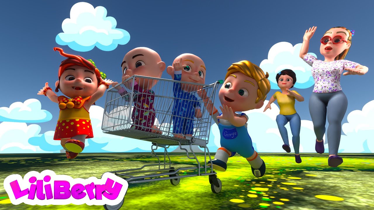 Let's Go Grocery Shopping song for Kids Liliberry Nursery Rhymes