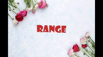 #DATAHANDLING | CLASS 7 | CBSE | WHAT IS RANGE? | MATHSPEDIA