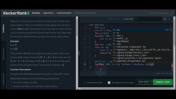 Flatland space station | Hackerrank  | Problem solution in c++