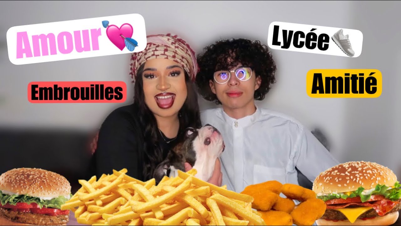 MUKBANG AVEC MON FRRE DE 16 ANS ON DISCUTE DE TOUT ET ON MANGE BIEN IHI