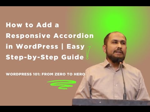 How to Add a Responsive Accordion in WordPress | Easy Step-by-Step ...