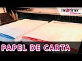 Impresin de papel de carta  imprimir24horases