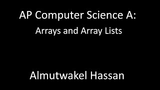 Celebrity AP Computer Science A: Arrays and Array Lists Net Worth