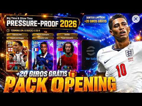 +20 FREE SPINS 🎁 PACK OPENING IN SEARCH OF BIG TIME BELLINGHAM in eFOOTBALL 2026 MOBILE