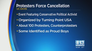 Protesters force Turning Point USA to cancel event at UC Davis