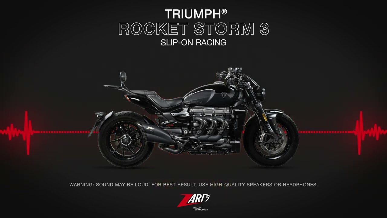 Zard for Triumph Rocket 3 Strom | Sound Slip-on Racing