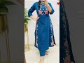summer collection airline kurtis with pants heavy embroidery #kurtisstyle #officewear #officelooks