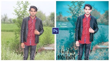 Cinematic soft blue color grading Photoshop Tutorial | Blue Photo Effect | Mr. UMair