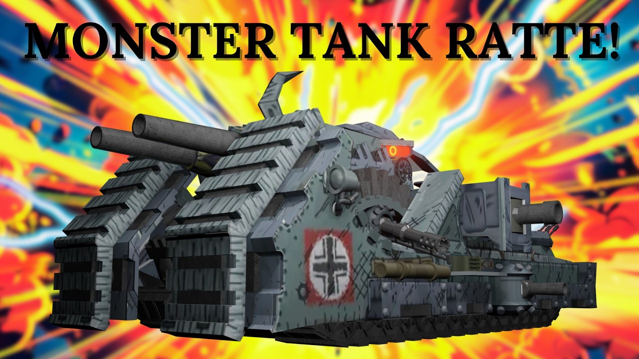 TITAN MONSTER TANK RATTE IN 3D! | BLENDER SPEED MODELING! #worldoftanks #animation #entertainment