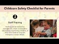 Childcare Safety Checklist For Parents