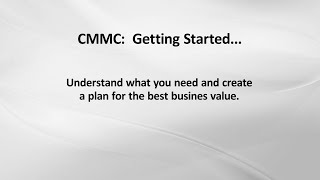 CMMC Getting Started