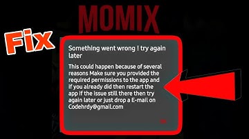Fix Momix app not working Problem Solved | Momix something went wrong