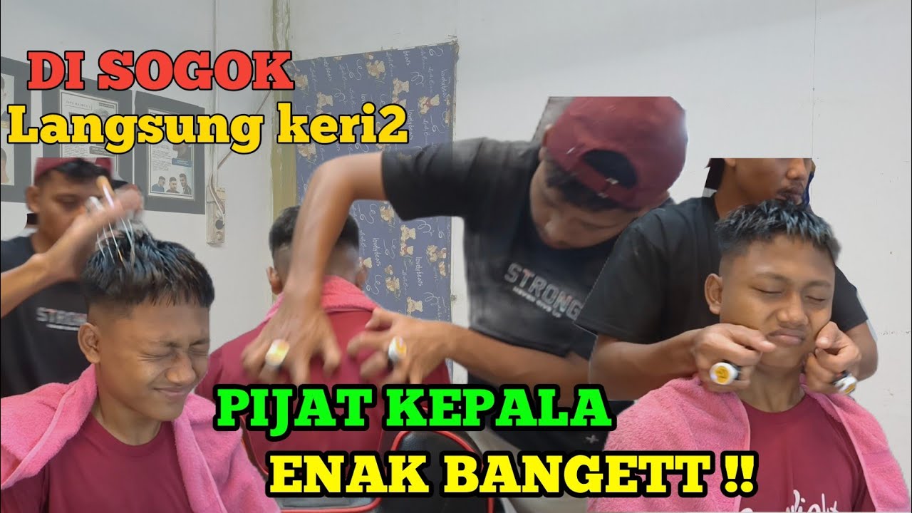 ASMR HEAD MASSAGE | PIJAT KEPALA ENAK BANGETT !! 