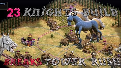 23 Knights in 20 Minutes Build: But I get Tower Rushed!