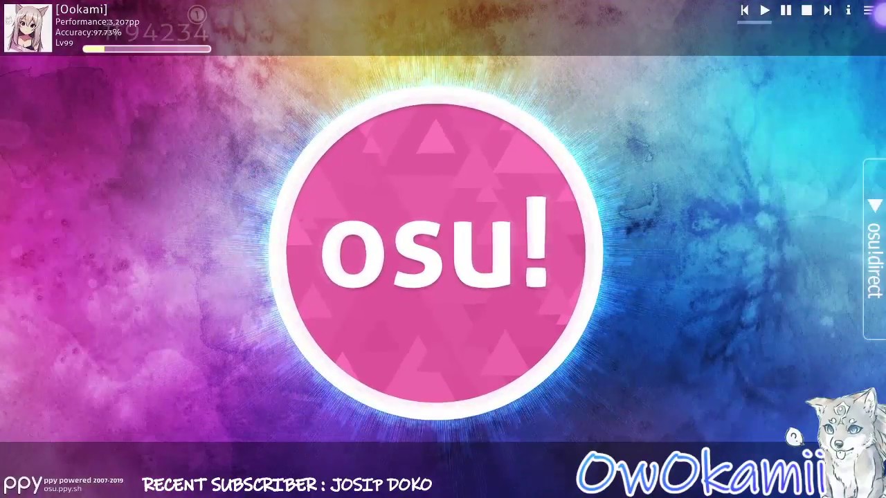 my first ever osu stream here - YouTube