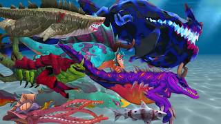 HUNGRY SHARK EVOLUTION ALL ENEMY SHARK GAMEPLAY (NEW MEPHISTO UPDATE)