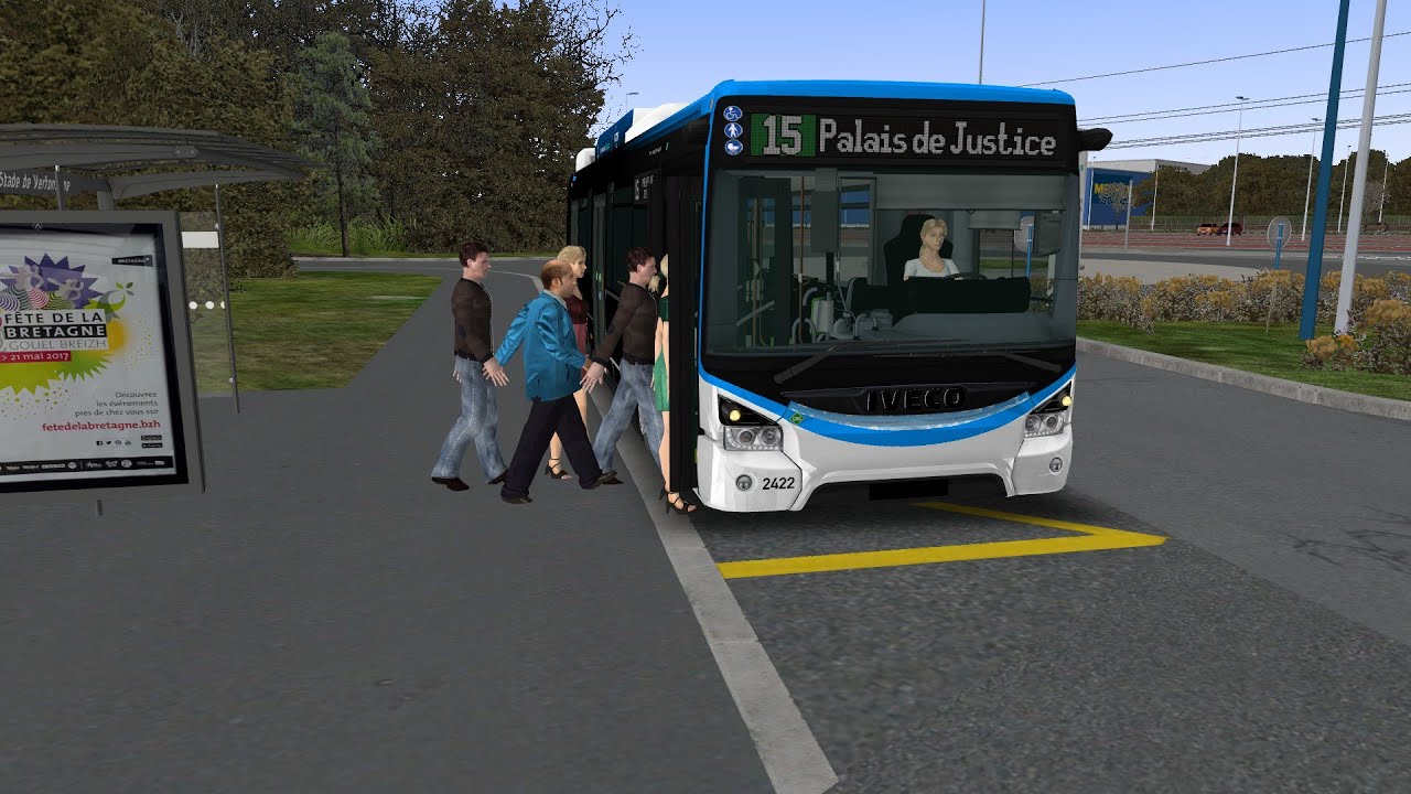 [OMSI 2] SAINT SERVAN LIGNE 15  STADE DE VERFONTAINE - PALAIS DE JUSTICE EN IVECO NEUTRAL POWER