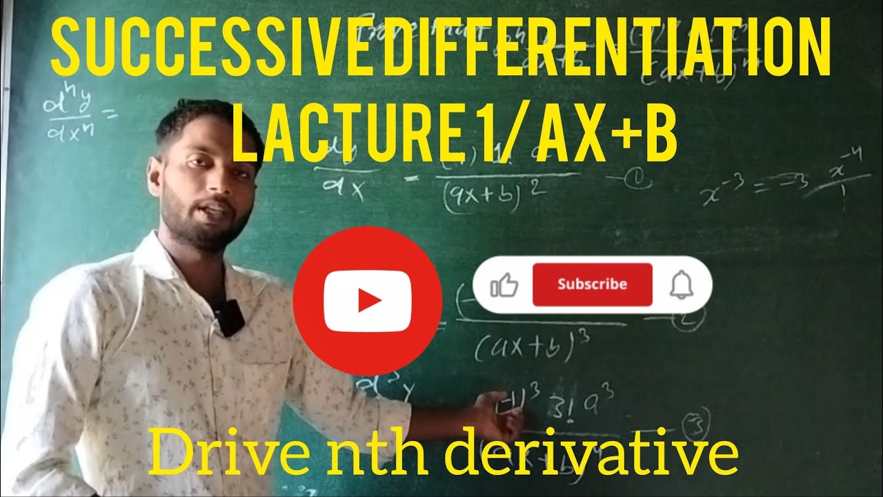 Successive Differentiation Complete Guide | Nth Derivative 1/(ax+b) | Engineering Maths Hindi 2025