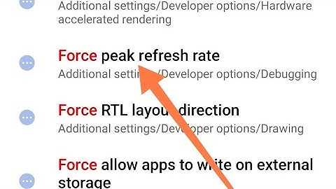 Poco X3 developer mode setting/Poco x3 me Force peek refresh rate on off kaise kare